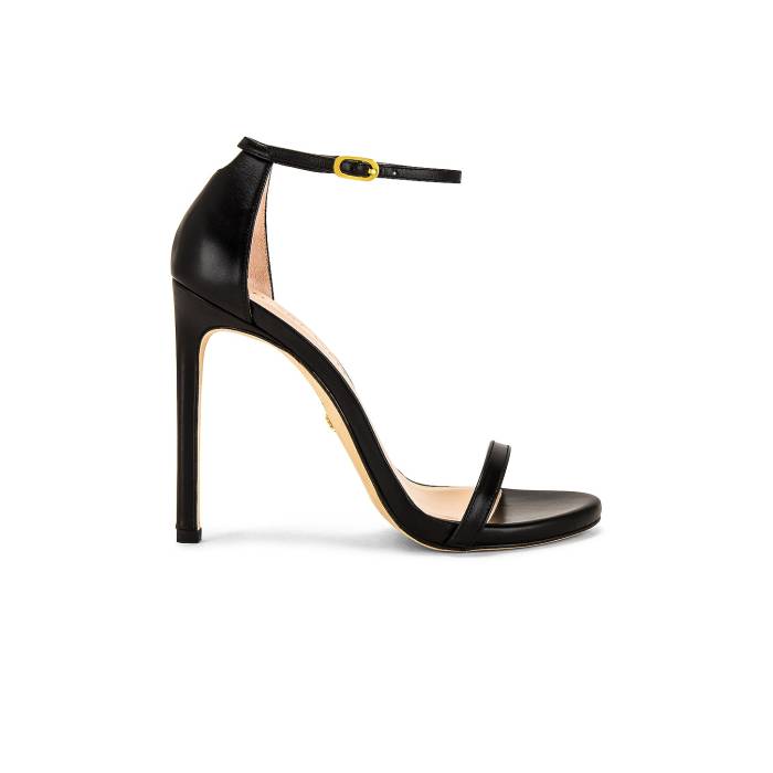 スチュアートワイツマン Stuart Weitzman 【 Nudist Heel Women Black 】 踵 レディース 黒いこと 黒いこと