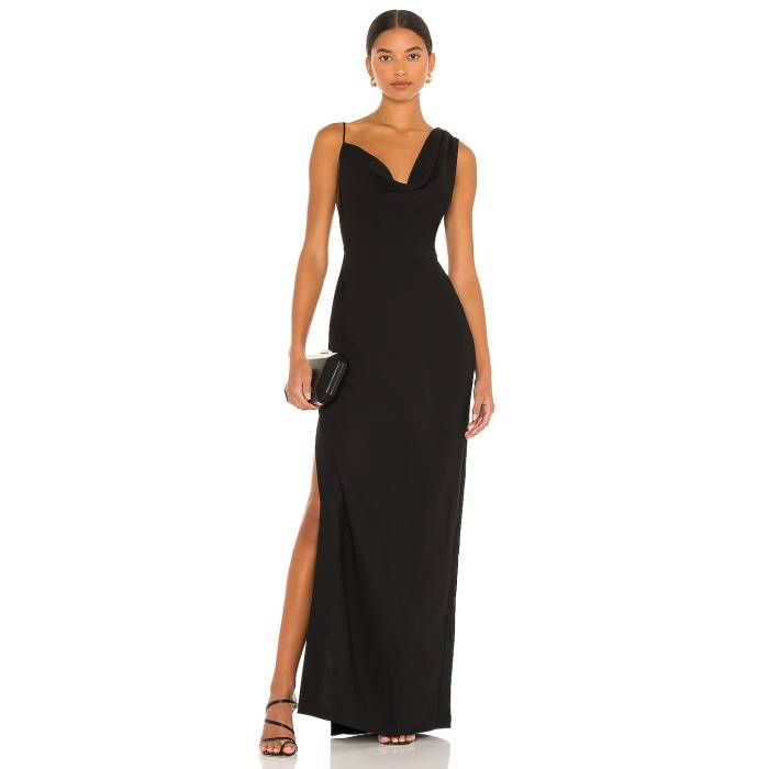 アマンダアプリチャード Amanda Uprichard 【 X Revolve Arial Gown Women Black 】 レディース 黒色 ブラック|スニケス