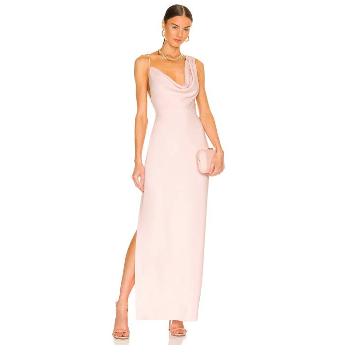 アマンダアプリチャード Amanda Uprichard 【 X Revolve Arial Gown Women Blush 】 レディース レディースファッション-ドレス