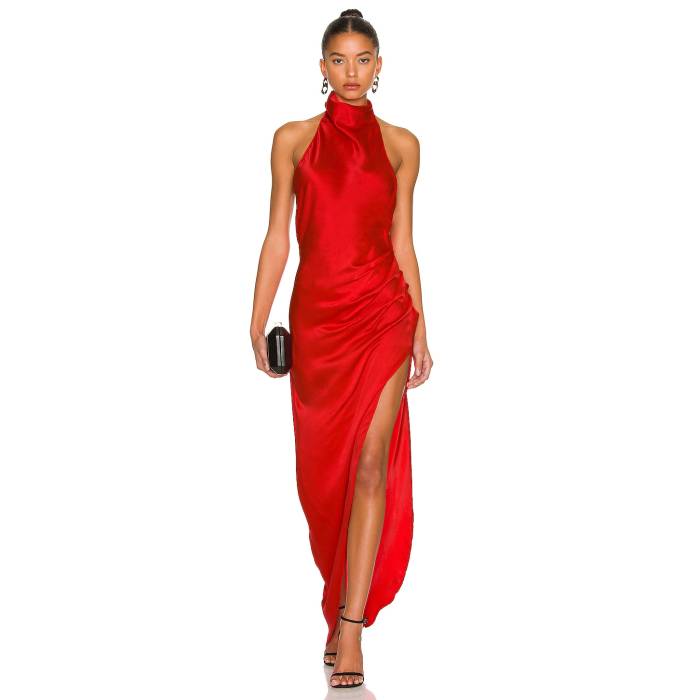 アマンダアプリチャード Amanda Uprichard 【 X Revolve Samba Gown Women Candy Apple 】 サンバ レディース