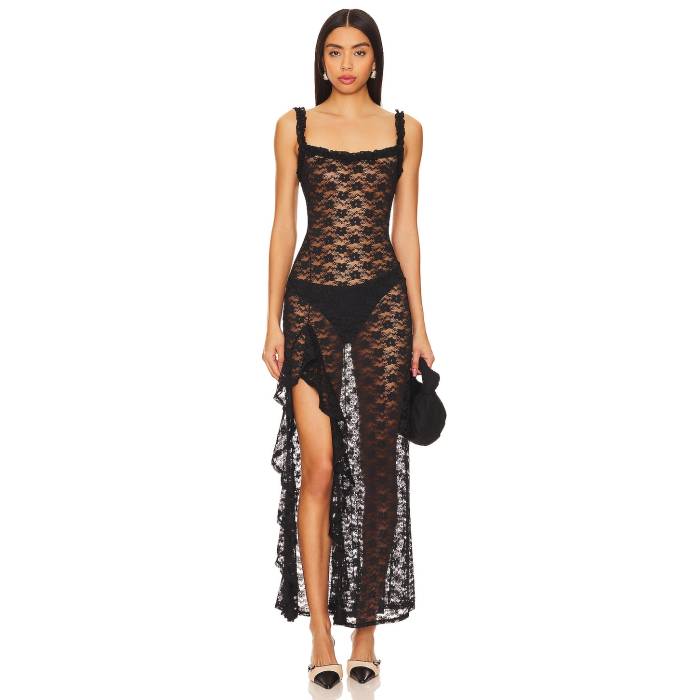 Lovers And Friends 【 Drew Sheer Maxi Dress Women Black 】 ドレス レディース 黒色 ブラック|スニケス