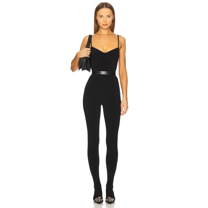 Norma Kamali 【 Underwire Catsuit Women Black 】 レディース 黒いこと 黒いこと