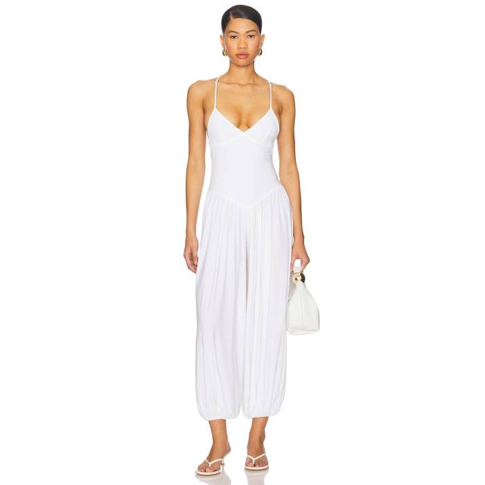 Norma Kamali 【 Kenny Jumpsuit Women Snow White 】 飛び降りる背広 レディース 白いこと 白いこと