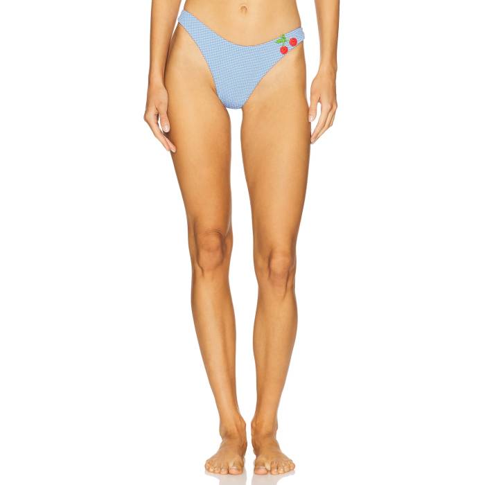 Capittana 【 Atira Vichy Fruits Bikini Bottom Women Blue 】 ズボン ボトムス レディース 青み 青色