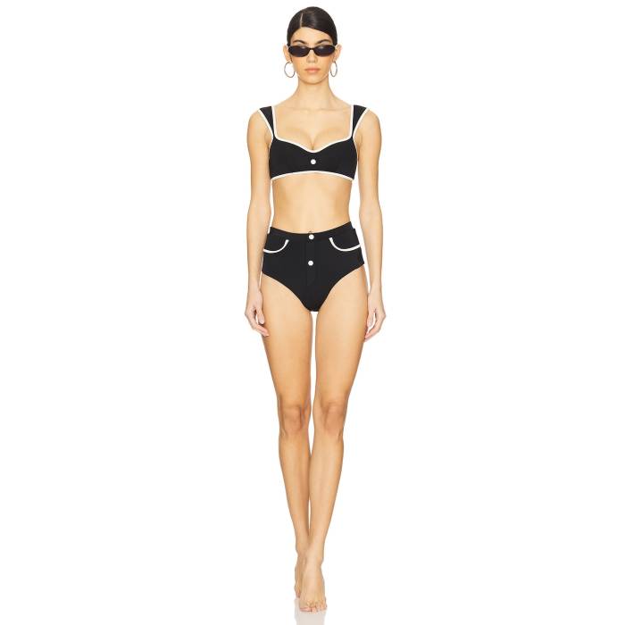 Selia Richwood 【 Marilyn Bikini Set Women Black 】 レディースファッション 水着 レディース 黒色 ブラック