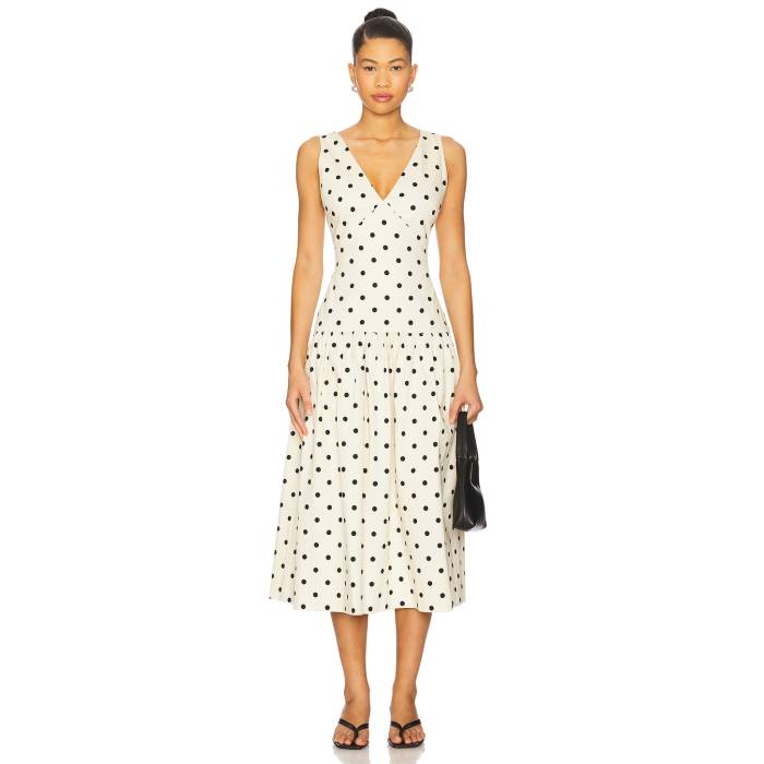 L'academie 【 By Marianna Polina Midi Dress Women Maude Dot 】 ドレス レディースファッション ドレス レディース
