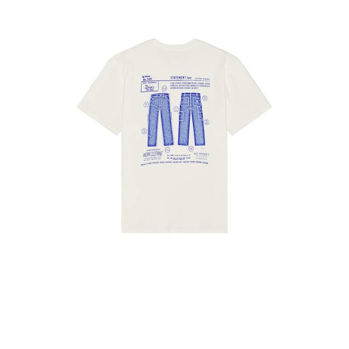 Roy Roger's X Dave's New York 【 T Shirt Man Jersey Print Men White 】 ジャージ メンズファッション トップス Tシャツ カットソー メンズ 白色 ホワイト