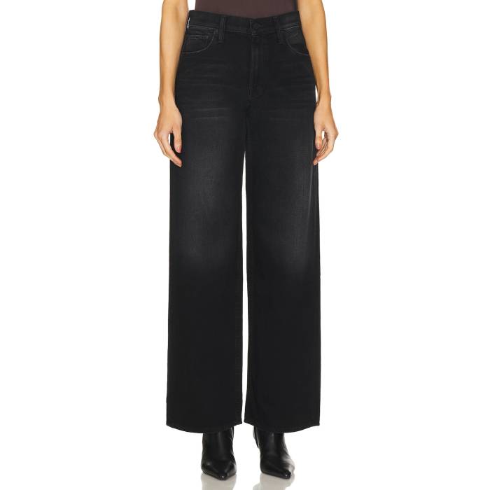 Mother 【 The Spinner Zip Sneak Jeans Women Black Magic 】 デニム レディース 黒いこと 黒いこと 神通力
