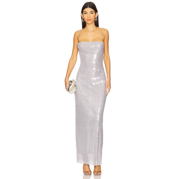 Bec + Bridge 【 Aishya Maxi Dress Women Lilac Grey 】 お召しもの レディース 薄墨色 薄墨色