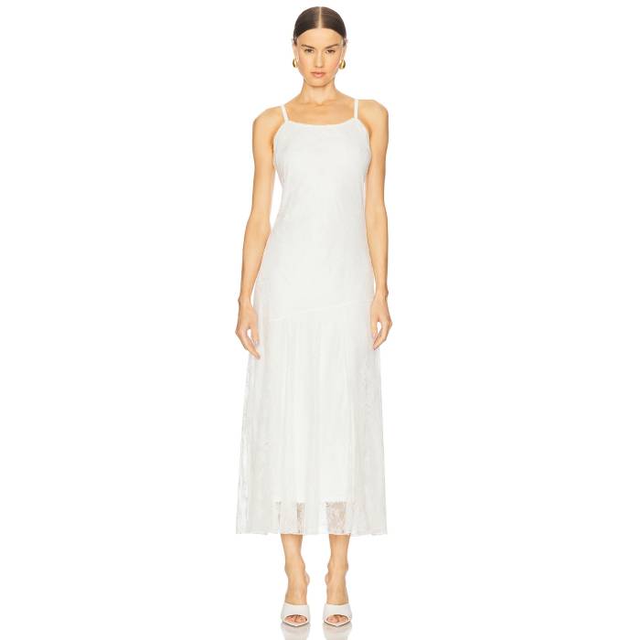 スティーブマデン Steve Madden 【 Veera Lace Dress In Cloud Dancer Women Antique 】 お召しもの レディース
