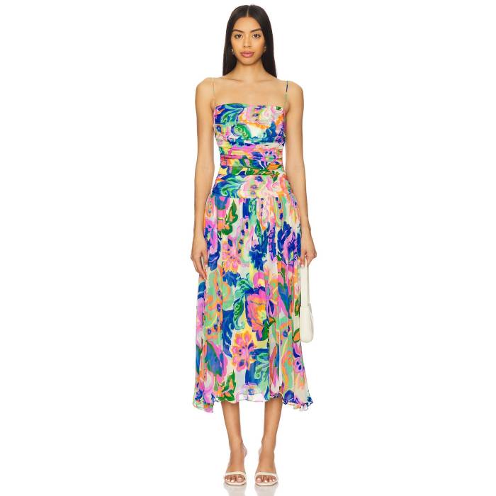 アマンダアプリチャード Amanda Uprichard 【 Lumiere Dress Women Fleetwood Print 】 ドレス レディースファッション ドレス レディース
