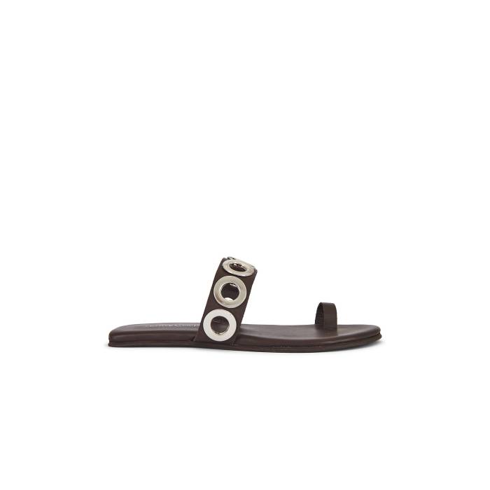 ジェフリーキャンベル Jeffrey Campbell 【 Riveted Sandals Women Brown Silver 】 サンダル 靴 レディース靴 サンダル その他 レディース 茶色 ブラウン Silver 銀色・シルバー