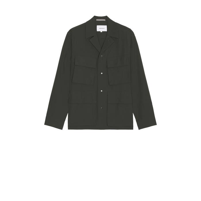 ノースプロジェクツ Norse Projects 【 Mads Travel Light Overshirt Men Black Olive 】 メンズファッション コート ジャケット メンズ 黒色 ブラック olive オリーブ