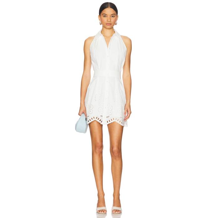 Hevron 【 Domino Dress In Eyelet Women White 】 ドレス レディースファッション ドレス レディース 白色 ホワイト