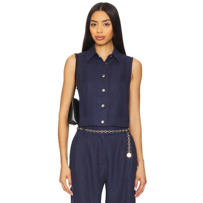 Hevron 【 Vera Top Women Indigo 】 レディース 藍色・インディゴ｜スニケス