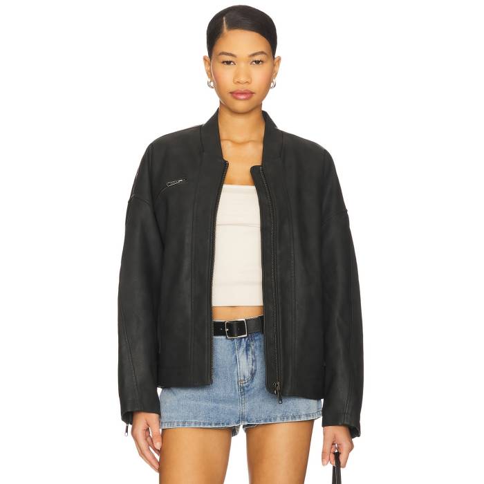 フリーピープル Free People 【 X We The Free Vinny Faux Bomber In Black Women Black 】 フリー 黒色 ブラック レディースファッション コート ジャケット レディース 黒色 ブラック 34,385円