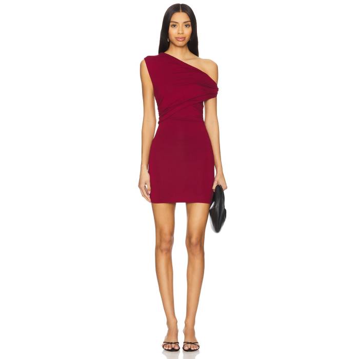 Superdown 【 Alessia Mini Dress Women Oxblood 】 お召しもの レディース 赤・オックスブラッド