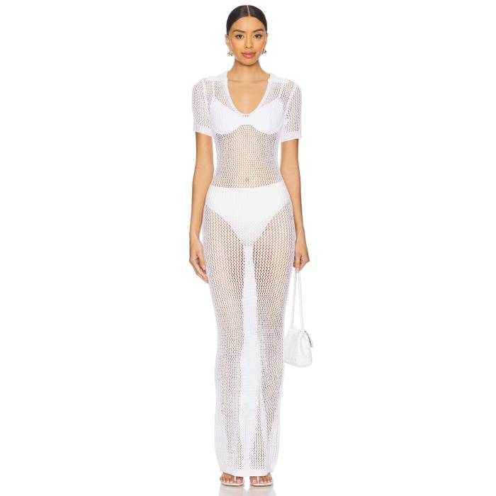 Superdown 【 Cosette Maxi Dress Women White 】 お召しもの レディース 白いこと 白いこと