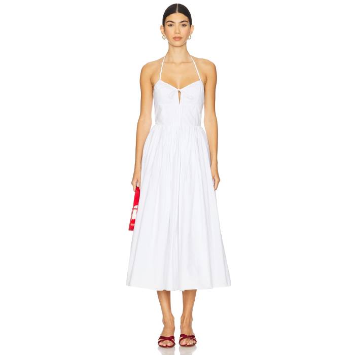 Sans Faff 【 Como Poplin Cotton Dress Women White 】 ドレス レディースファッション ドレス レディース 白色 ホワイト