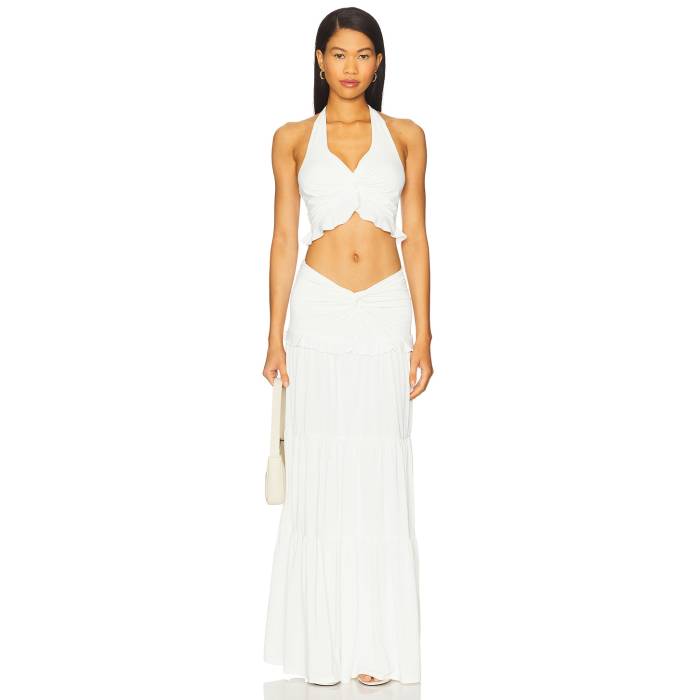 More To Come 【 Noelle Maxi Skirt Set Women White 】 レディース 白いこと 白いこと