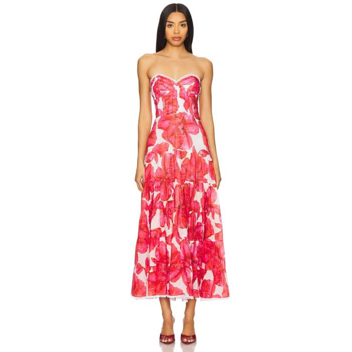 Charo Ruiz Ibiza 【 Ambar Long Dress Women White Blossom 】 御召しもの レディース 白いこと 白いこと