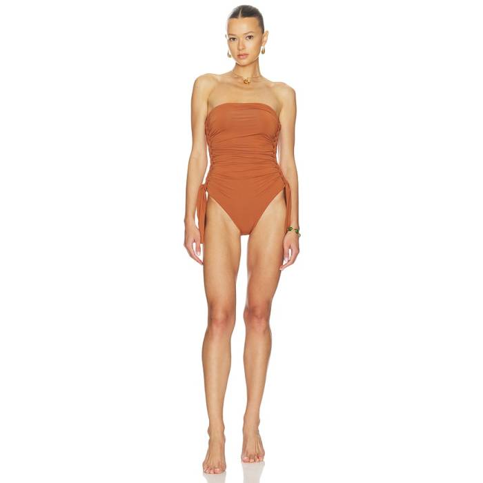 ジマーマン Zimmermann 【 Daylight Braided Gathered One Piece Swimsuit Women Copper 】 海水着 レディース 銅色 コッパー