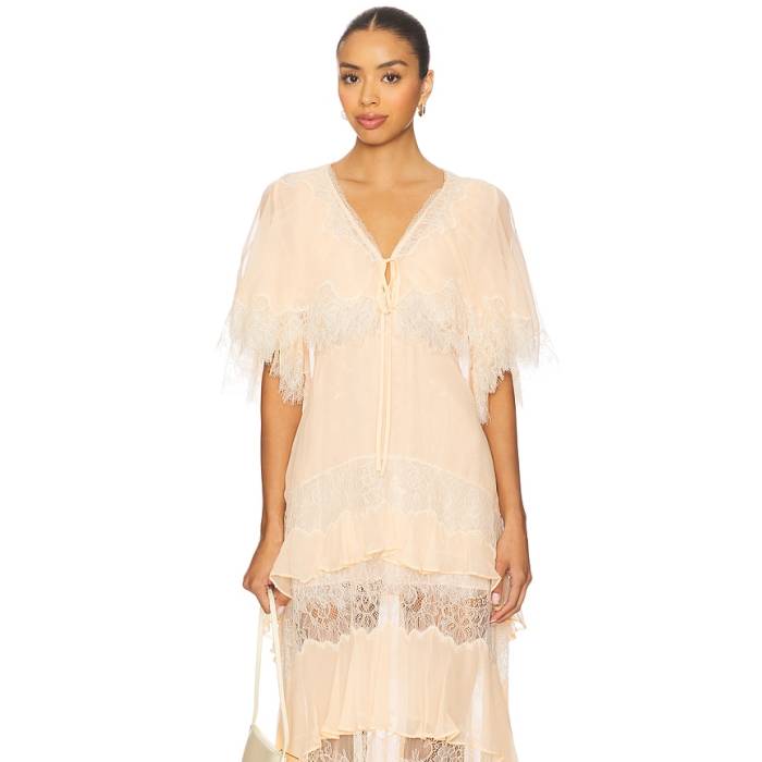 Loveshackfancy 【 Thessia Top Women Lingerie Peche 】 レディース