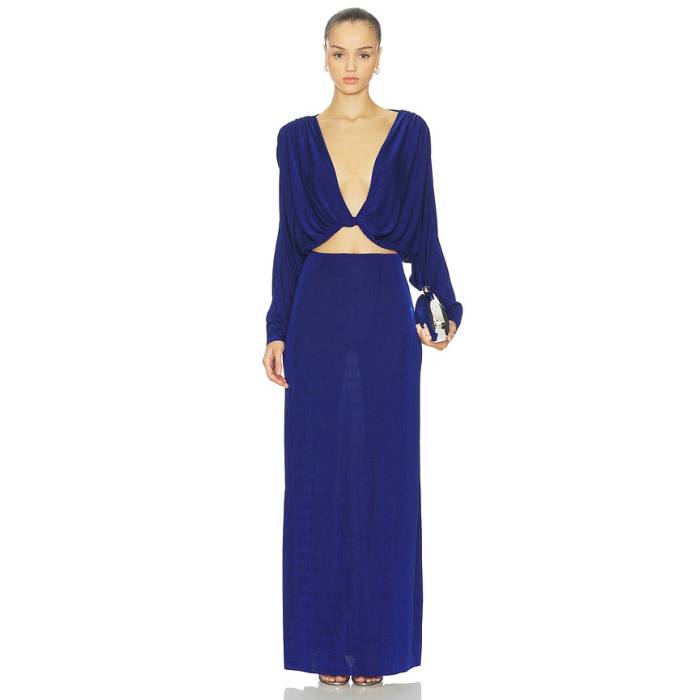 Seroya 【 Morgan Dress Women Cobalt 】 お召しもの レディース