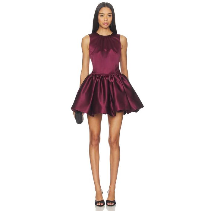 Nicholas 【 Karina Dress Women Blackberry 】 御召しもの レディース