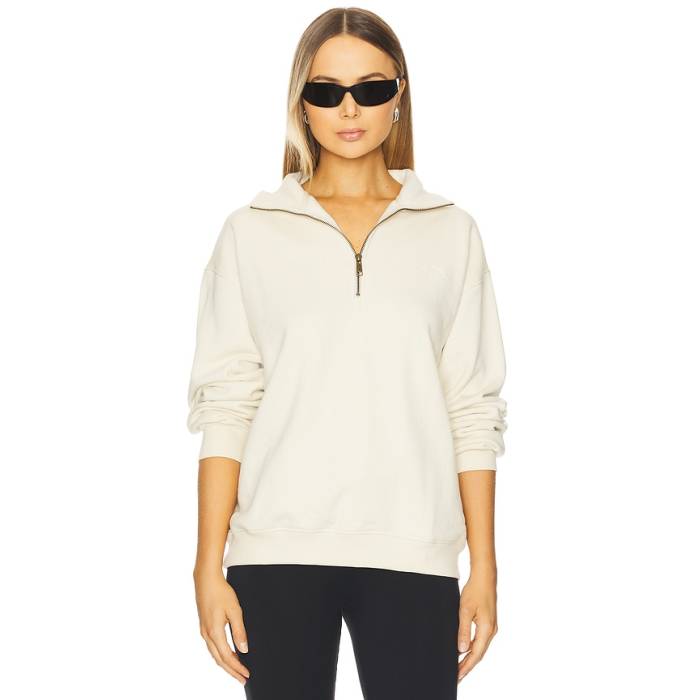 The Upside 【 Hamilton Wren Half Zip Sweater Women White 】 二分の一 調教師 レディース 白いこと 白いこと