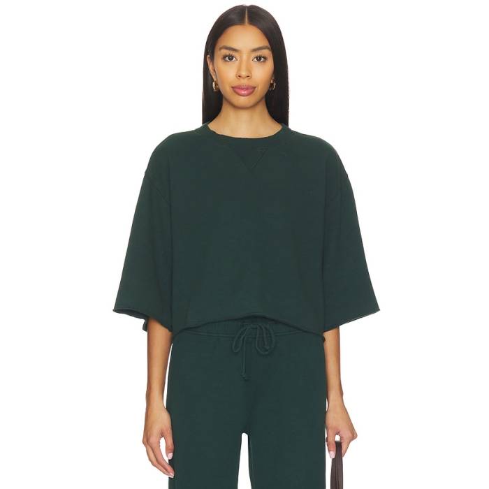 Bobi 【 Boxy Short Sleeve Pullover Women Mossy Green 】 Sleeve スリーブ レディース green 緑・グリーン|スニケス