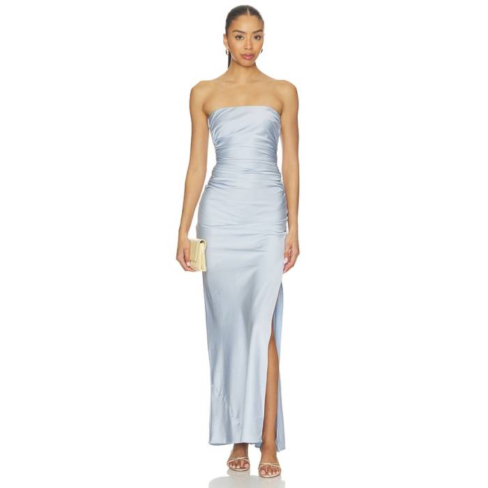 Bec + Bridge 【 Eternity Strapless Maxi Dress Women Dusty Blue 】 御召しもの レディース 青碧 青碧