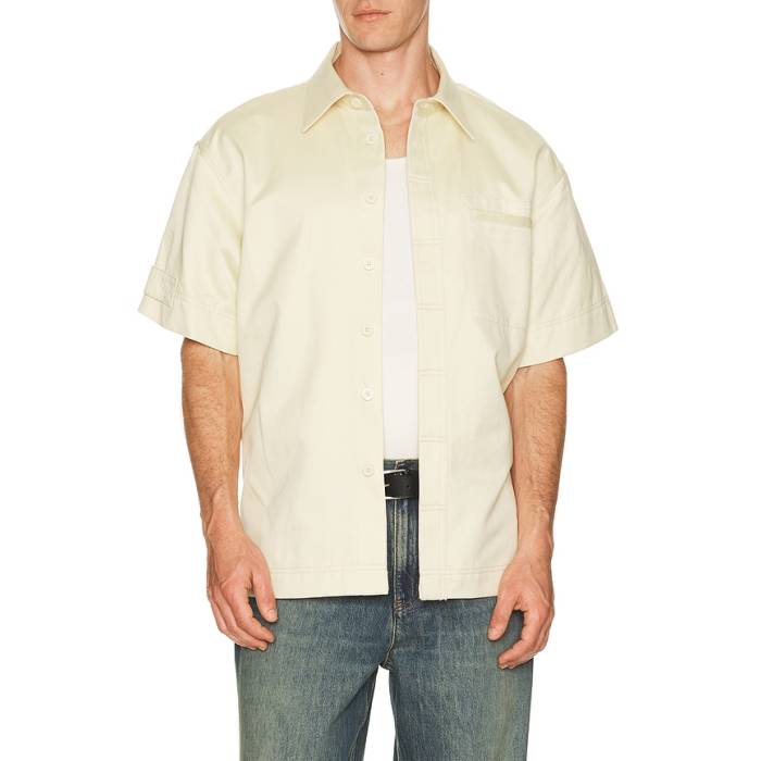 ヘルムートラング Helmut Lang 【 Short Sleeve Loop Tape Shirt Men E02 】 Sleeve 捩り メンズ
