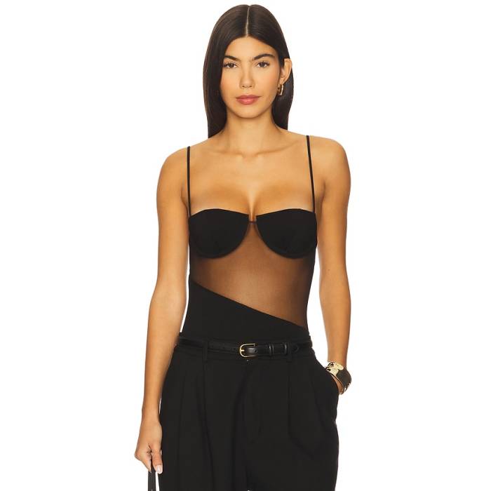 Undress Code 【 Serenade Bodysuit Women Black 】 上半身背広 レディース 黒いこと 黒いこと