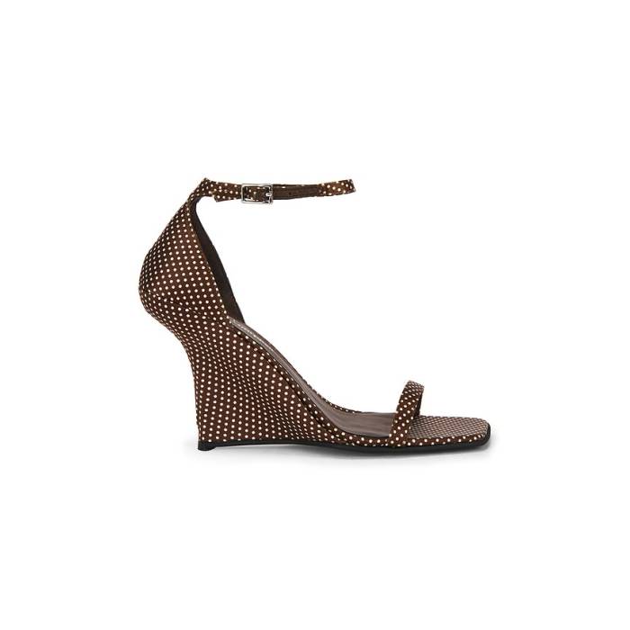 ジェフリーキャンベル Jeffrey Campbell 【 Fermi Sandal Women Brown White Dot 】 レディース 赤銅色 赤銅色 白いこと 白いこと