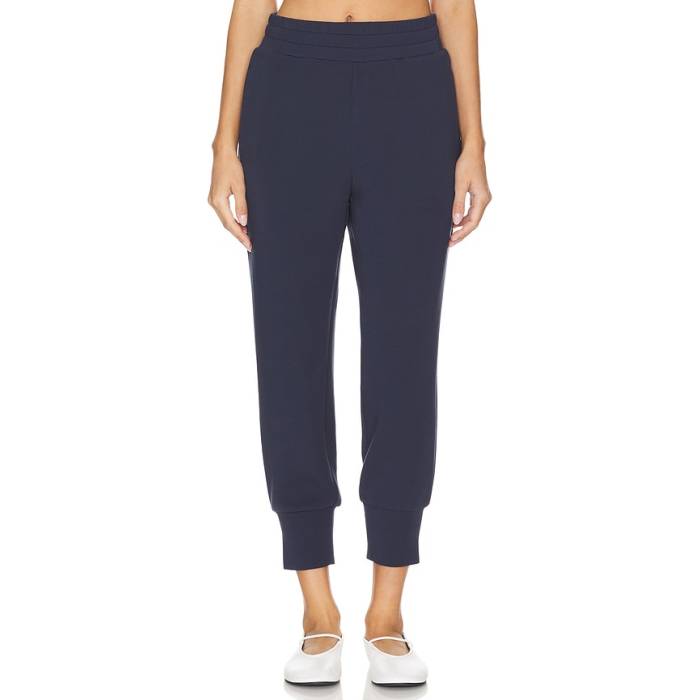 バーリー Varley 【 The Slim Cuff Pant Women Navy 】 slim か細い ズボン下 レディース 紺色 米国海軍