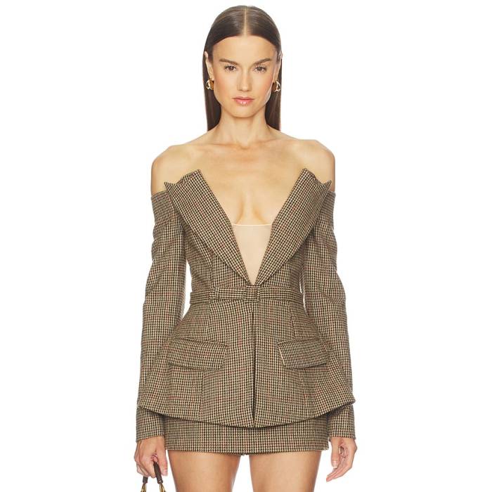 Sans Faff 【 Delaney Blazer Women Houndstooth 】 ブレイザー レディース