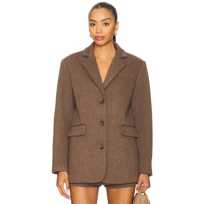 Line \u0026 Dot 【 Belmont Blazer Women Brown 】 ブレイザー レディース 赤銅色 赤銅色