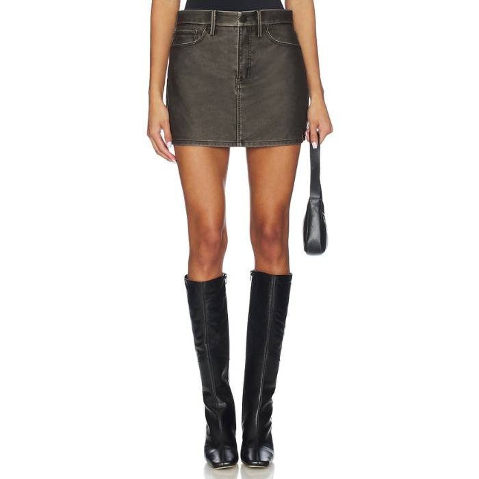 グッドアメリカン Good American 【 Faux Leather Good 90S Mini Skirt Women Black001 】 レザー レディース｜スニケス 14,089円