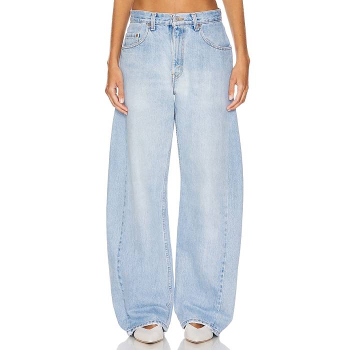 Aligrace 【 Vintage Barrel Wide Leg Jeans Women Light Medium Wash 】 vintage ビンテージ・ヴィンテージ ジーンズ レディース|スニケス