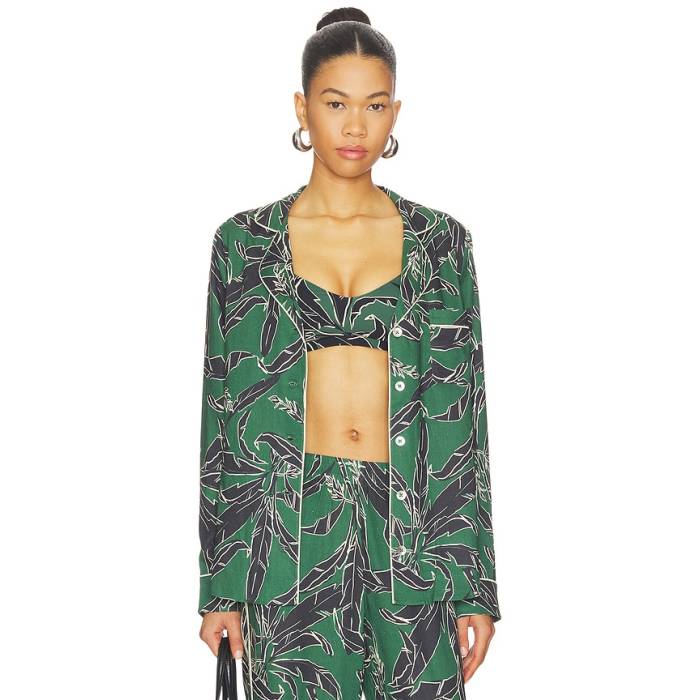 The Upside 【 Tamara Rio Collared Top Women Jungla 】 リオ レディース