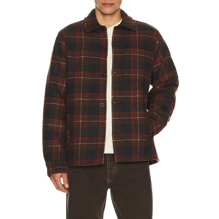 Barefoot Dreams 【 Plaid Shacket Men Russet Plaid 】 メンズ｜スニケス