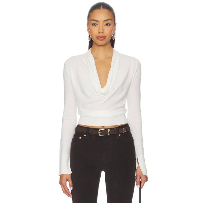 Simkhai 【 Natia Cowl Neck Top Women Ivory 】 レディース 象牙色
