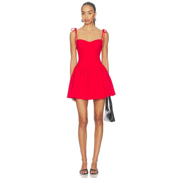 More To Come 【 Theresa Corset Mini Dress Women Red 】 お召しもの レディース Red 赤・赤いこと