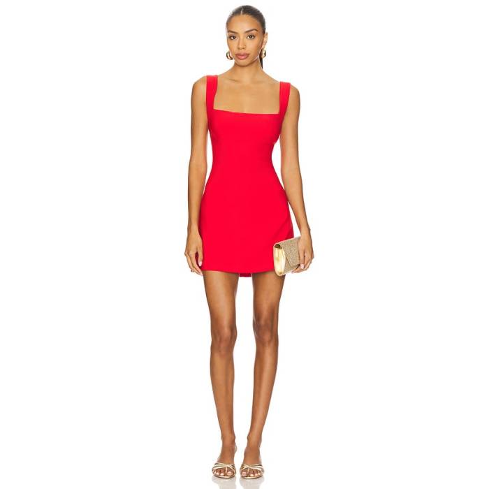 Superdown 【 Aneira Mini Dress Women Red 】 お召しもの レディース Red 赤・赤いこと