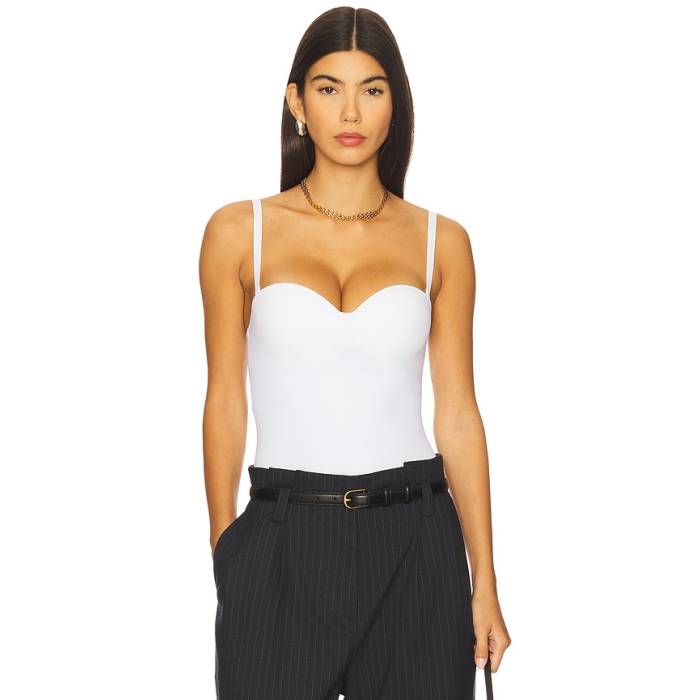 ウォルフォード Wolford 【 Mat De Luxe Forming String Bodysuit Women White 】 上半身背広 レディース 白いこと 白いこと