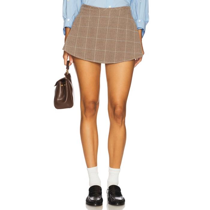 フリーピープル Free People 【 Paradise Found Menswear Skort Women Chocolate 】 パラダイス レディース|スニケス