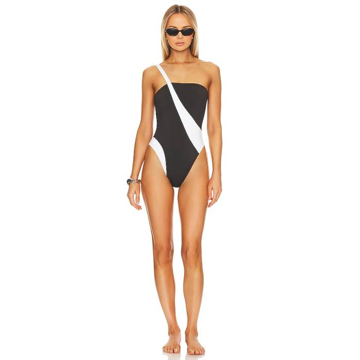 Gigi C 【 Blake One Piece Women Black \u0026Amp; White 】 ひと休み レディース 黒いこと 黒いこと 白いこと 白いこと
