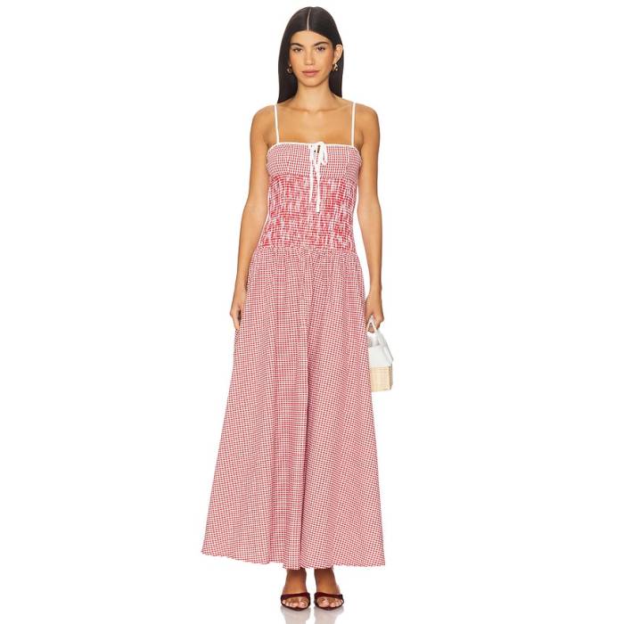 More To Come 【 Abby Maxi Dress Women Red 】 御召しもの レディース Red 赤・赤いこと