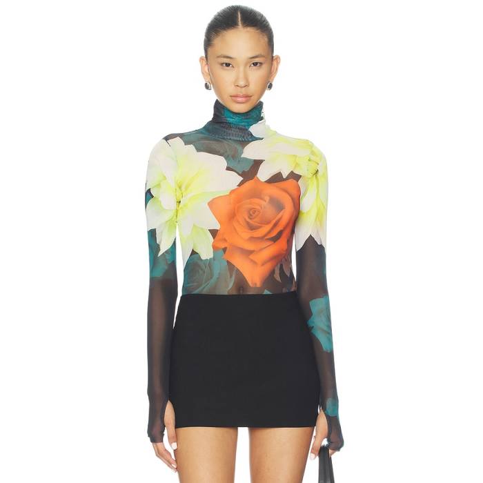 Afrm 【 Milo Bodysuit Women Citron Blossom 】 上半身背広 レディース
